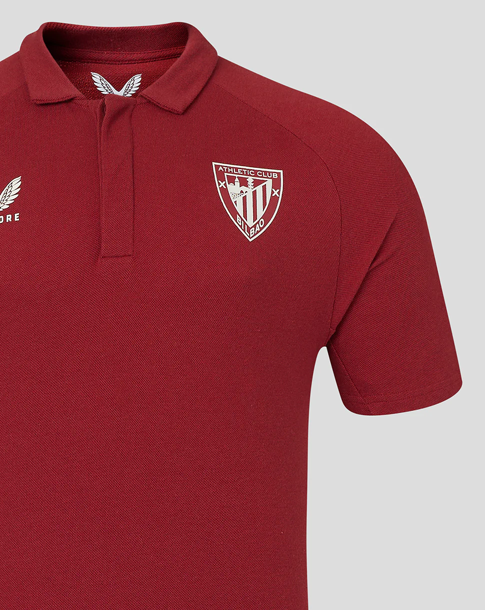 Athletic Club Bilbao Lifestyle S/S Polo Hombre Rojo - Image 3