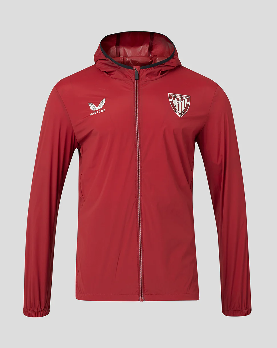 Athletic Club Bilbao Lifestyle  Wind Runner Jacket Hombre Rojo