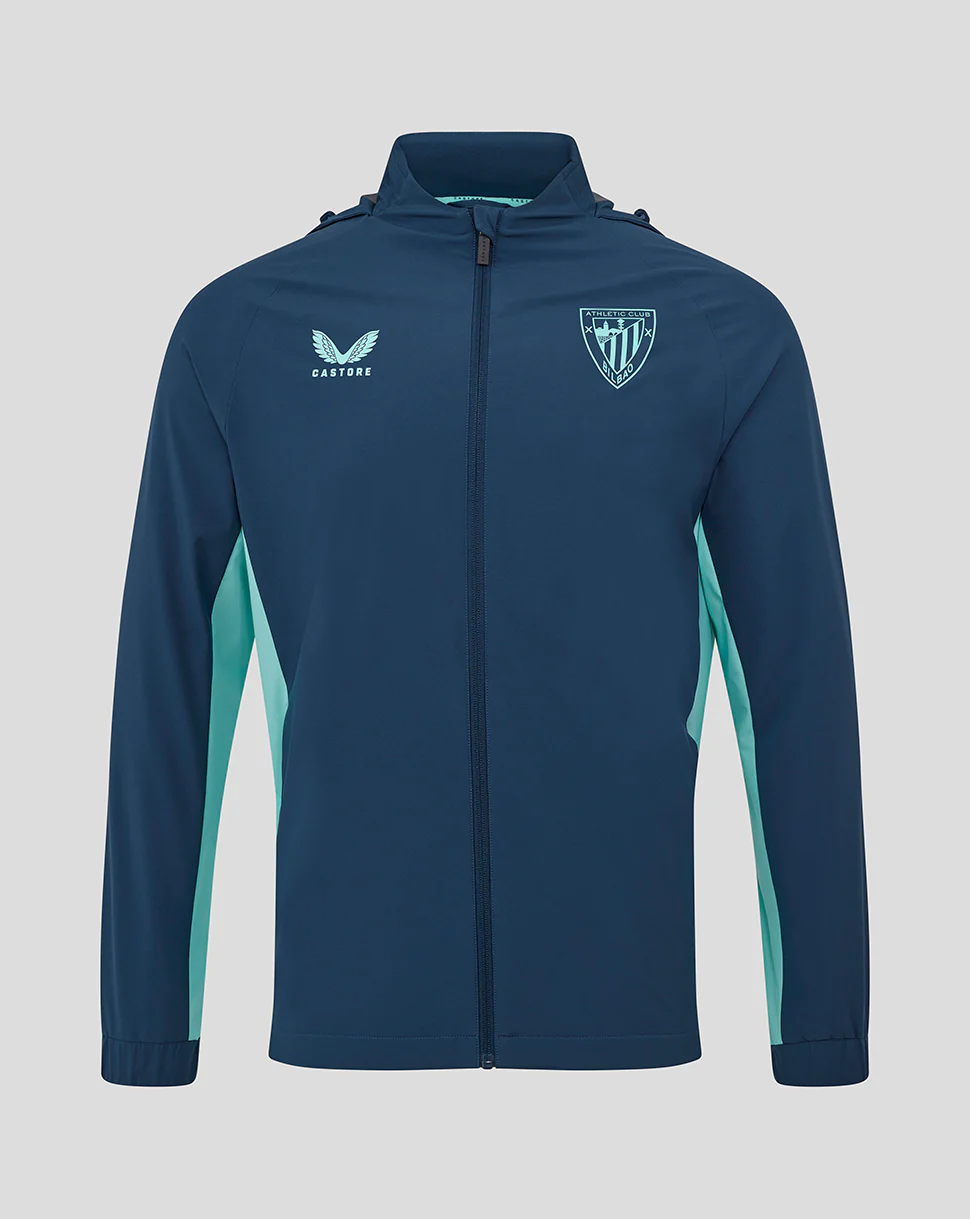 ATHLETIC CLUB PERFORMANCE PACKABLE HOOD SHOWER JACKET MOONLIT OCEAN
