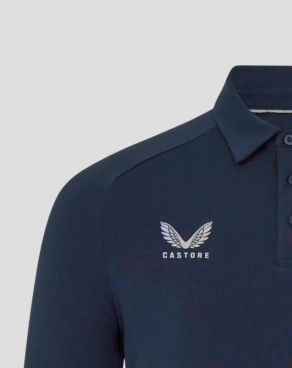 ATHLETIC CLUB TRAVEL SHORT SLEEVE POLO BLACK IRIS - Image 2