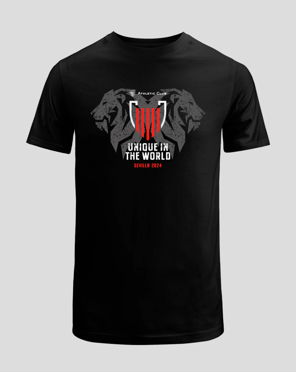 CAMISETA ADULTO NEGRA COPA SEVILLA 2024