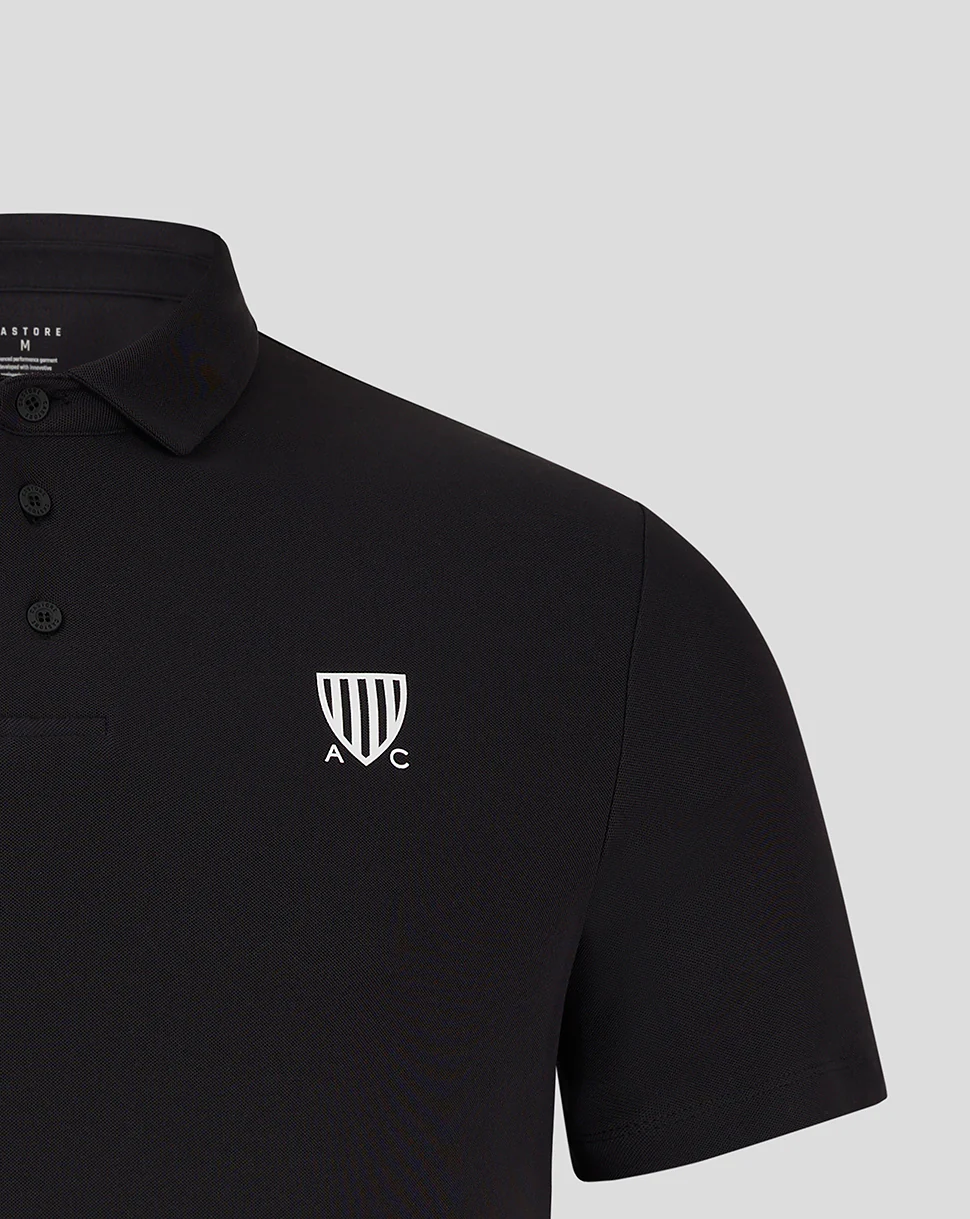 CLUB ESSENTIAL SS POLO - BLACK - Image 4