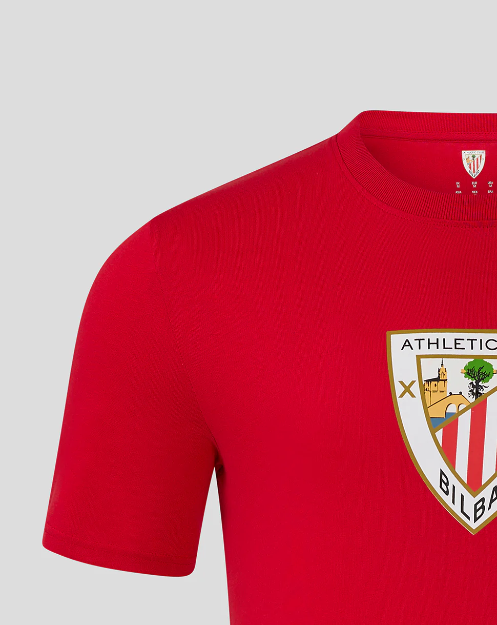 MEN'S CORE CREST TEE - RED - Image 4