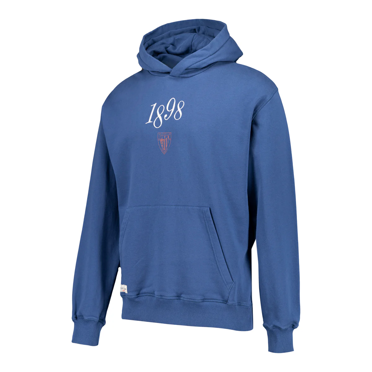 SUDADERA RETRO CAPUCHA ESCUDO AC AZULON