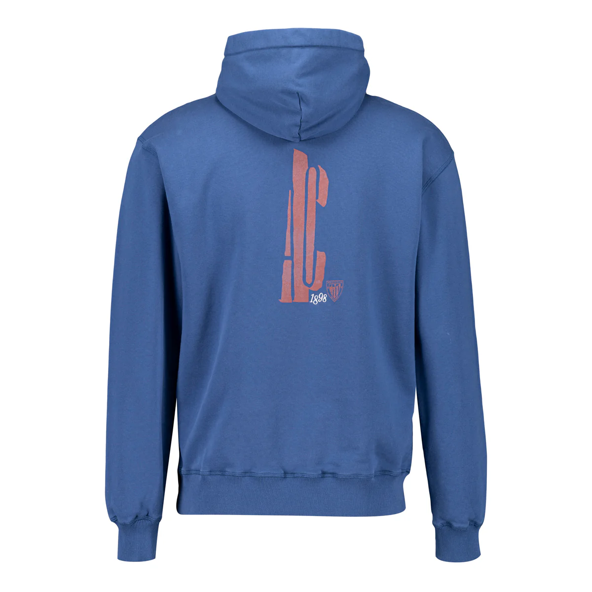 SUDADERA RETRO CAPUCHA ESCUDO AC AZULON - Image 2