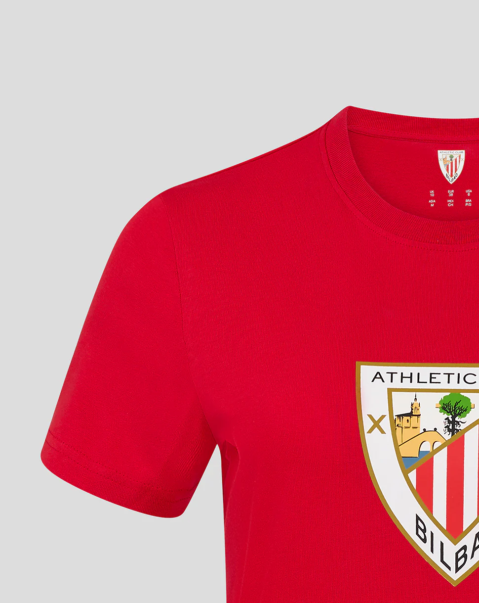 WOMEN'S CORE CREST TEE - RED - Image 4